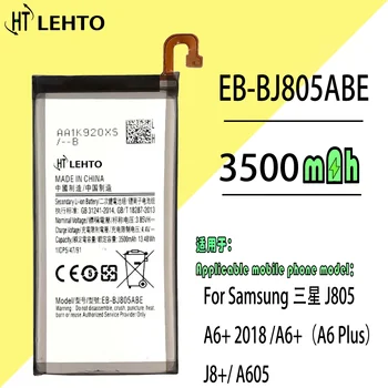 100% Originalus EB-BJ805ABE Baterijos Samsung Galaxy A6 Plius A6+ SM-A605F A605G A6050 A605K A605FN Telefono Bateria