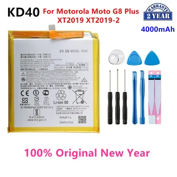 100% Originalus KD40 4000mAh Baterija Motorola Moto G8 Plius XT2019 XT2019-2 Telefono Baterijos+Įrankiai