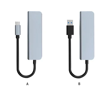 4 in 1 USB 3 0 Hub Docking Station Nešiojamas, mobilusis telefonas, Tipas-c Adapter