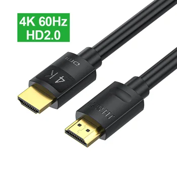 4K 60Hz 2.0 HDMI suderinamus Kabelio Kokybės Didelio Greičio 18Gbps HDR Video Audio Kabelis HDMI-suderinama Laptop PC TV Box Projektorius