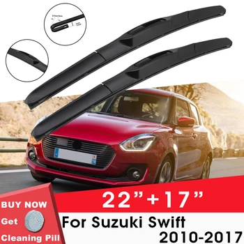 Automobilio Valytuvo Priekinio Lango priekinio, galinio Stiklo Valytuvų Gumos Už Suzuki Swift 2010-2017 22