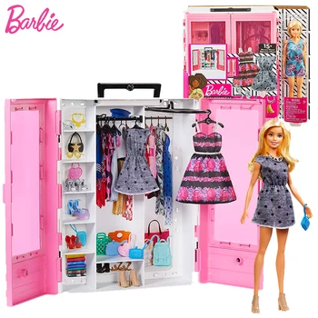 Barbė Prabanga Nustatyti Svajonė Drabužių Spinta Barbie Lėlės, Žaislai Vaikams Princesė Dizaino Mergaitės Lėlės Priedai Mados Suknelė Iki
