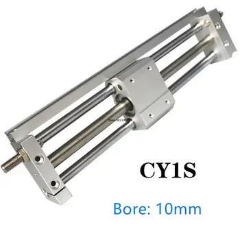 CY1S CY1S10 Storke100-500mm Magnetiniu Sukabinimo Rodless Cilindrų Pneumatinių Cilindrų CY1S10-100 CY1S10-200 CY1S10-300 CY1S10-400
