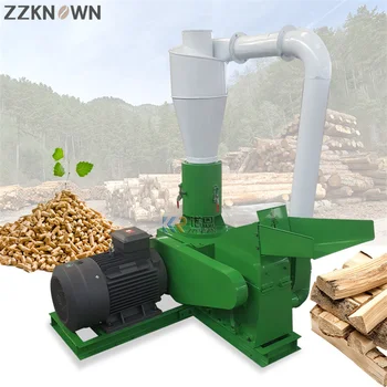 Elektros Derinys Šiaudų, Kukurūzų Koto Plaktukas Malūnas Medienos Granulių Maker Žemės Ūkio Biomasės, Medienos Paspaudus Pelletizer Mašina