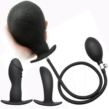 Juodos Spalvos Analinis Kaištis Realistiškas Penis Didžiulis Pripučiamas Dildo Sekso Žaislai Moterims, Silikono Sekso Produktai Siurbtukas Siurblys Big Butt Plug