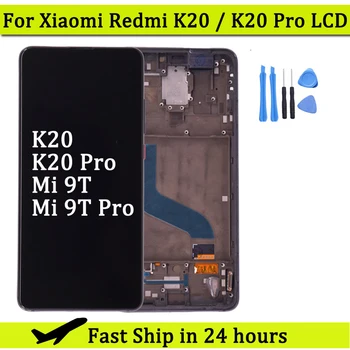 LCD Ekranas Xiaomi Redmi K20 K20 Pro LCD Jutiklinis Ekranas skaitmeninis keitiklis skydų Surinkimo Už Xiaomi Mi 9T Mi 9T Pro LCD Pakeitimo