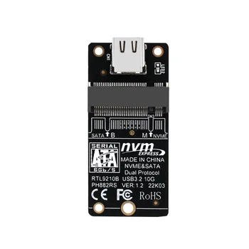 M. 2 USB 3.1 TIPAS C Adapter PCIE NVME SSD M. 2 SATA SSD USB C Stove 10Gbps DualProtocol Paramos M2 SSD 2230/42/60/80