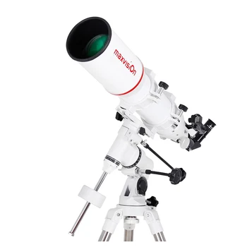 Maxvision 102/660 Astronominis Teleskopas-Lūžio 102EQ EXOS-Nano vokietijos Pusiaujo Priemonė 1.25 colio Nerūdijančio Plieno, Stovas