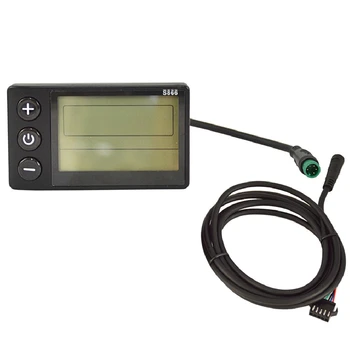S866 Elektrinis Dviratis LCD Ekranas Elektrinis Motoroleris Ekranas Metrų Kontrolės Skydelis Su Vandeniui Prijungti Ir Vandeniui Linija