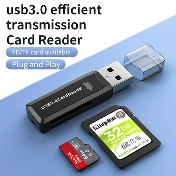 SD Kortelių Skaitytuvas Nešiojamų USB 3.0 Dual Slot 