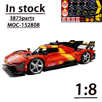 SS-152808 Naują Superautomobilį 499P 1:8 Masto Surinkimo Dygsnio Blokai Modelis • 3875 Dalių Kūrimo Blokus Berniukas Gimtadienio dovana