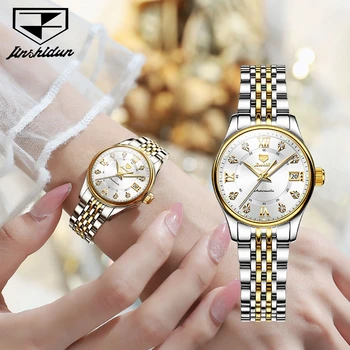 TAXAU Prabangos Prekės ženklo Moterys Mechaninė Žiūrėti Ponios Mados Vandeniui Safyras Šviesos Automatinis Laikrodžiai Reloj Mujer