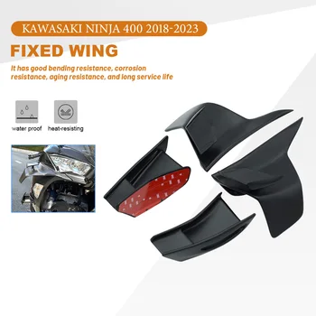 Už KAWASAKI Ninja400 2018 2019 2020 2021 2022 2023 Motociklo Fiksuotojo Vėjo Sparnas NINJA 400 Aerodinaminis Spoileris Winglets Lauktuvės