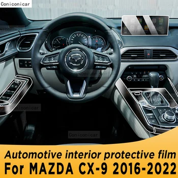 Už MAZDA CX9 2016-2022 2021 pavarų Dėžė Skydelį, Navigacijos Automobilių Interjero Ekrano TPU Apsaugine Plėvele Padengti Anti-Scratch Lipdukas