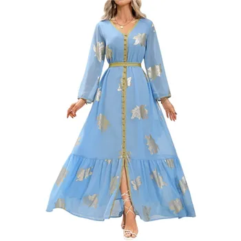 Vestidos De Fiesta Elegantes Para Mujer Artimųjų Rytų Dubajus Įdegio Ilgai Temperamentas Priemiestinių Suknelė Arabų Musulmonų Rūbeliai 2023